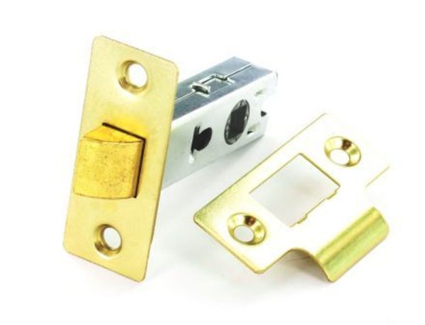 Mortice Latch - Bolt Through - 63mm - Electro Brass