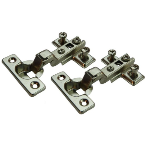 Tutti Half Overlay Cabinet Mini Hinge 95° with 0mm Plate