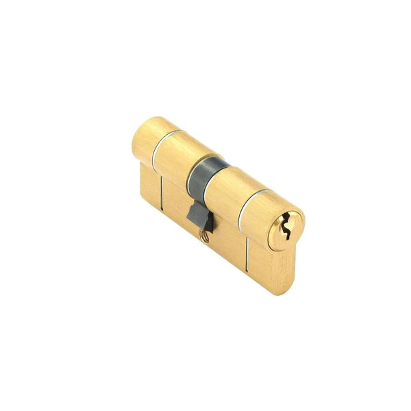 Securit Anti-Snap & Bump Euro Cylinder - 35 x 35mm - Polished Brass | Eurofit Direct