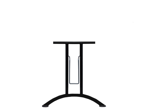 Folding Table Frame 690 x 590mm Curved Foot Black