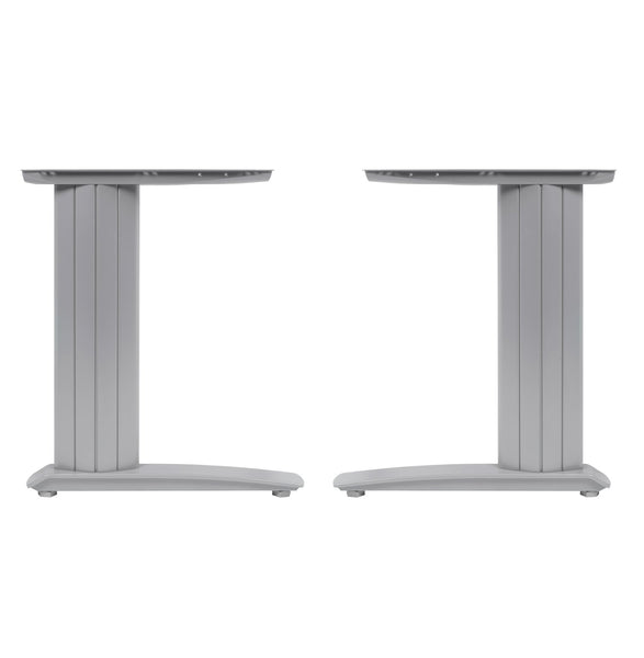 Cantilever frame desk 800mm deep top up to 1800mm wide Silver | Eurofit Direct