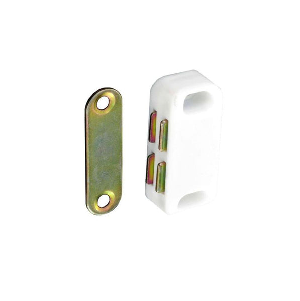 Magnetic Catch - Retaining Force 4KG - White - Pack of x2