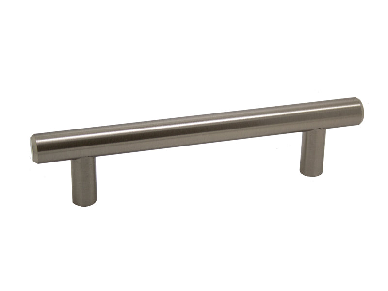 T-Bar Handle Length 185mm(128mm Hole Centers) Brushed Nickel