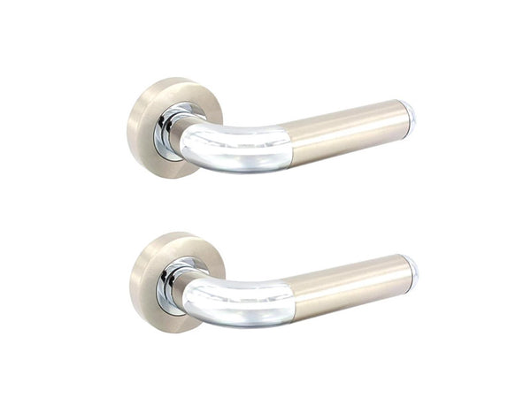 Securit Classic Latch Handle - Satin Nickel/Chrome Plated
