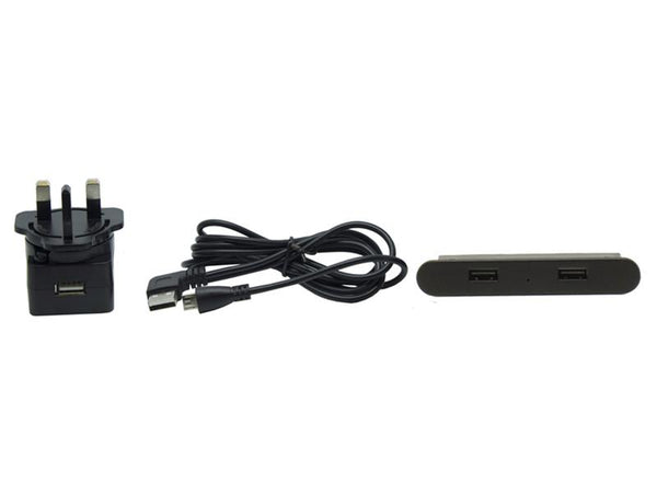 Desktop USB Charger - Black - 80mm