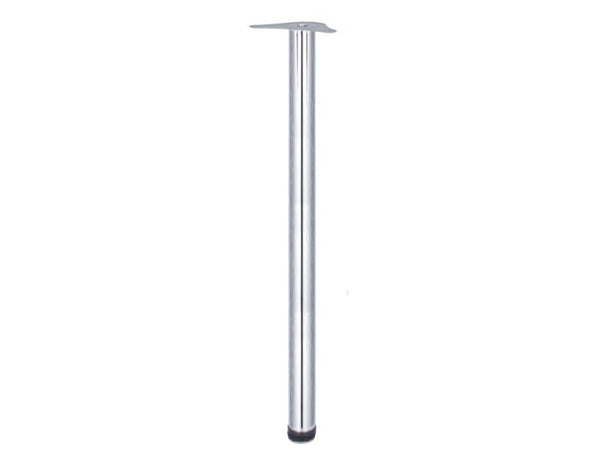 Table Leg 60 x 1100mm With 30mm Adjustment - Chrome Plated