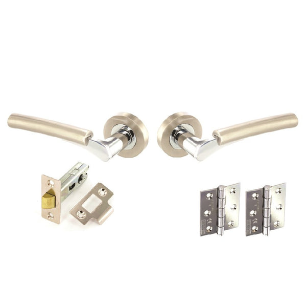 Securit Mercury Internal Door Furniture Pack - Satin Nickel/Chrome Plated | Eurofit Direct