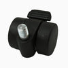 Eurofit Twin Wheel Castor - 30mm Wheel Diameter - Stem Fixing - Braked - Pack of 4