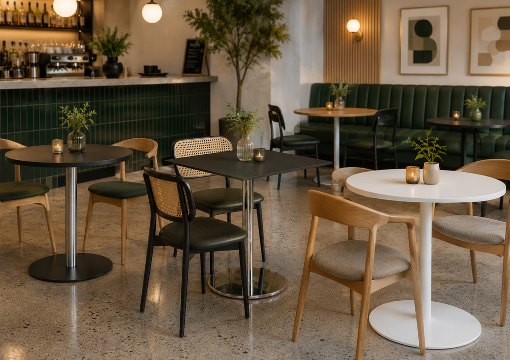 Standard Table and Desk Heights: Coffee, Dining, Bar and Poseur