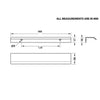 Profile Curved Handle Length 168mm (Hole Centres 128mm) Matt Black