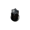 Castor Plastic Socket to Suit Tube - Black