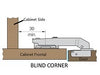 IntAfit Blind Corner Cabinet Mini Hinge 90° On 26mm Cup Diameter