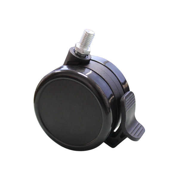 Eurofit 75mm Stem Fixing Twin Castor - Braked