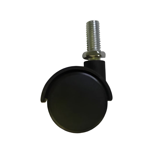Twin Wheel 30mm Sheel & Stem Castors - Black