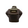 Mini Push Button Pearl Nickel Door Catch - Brown Body