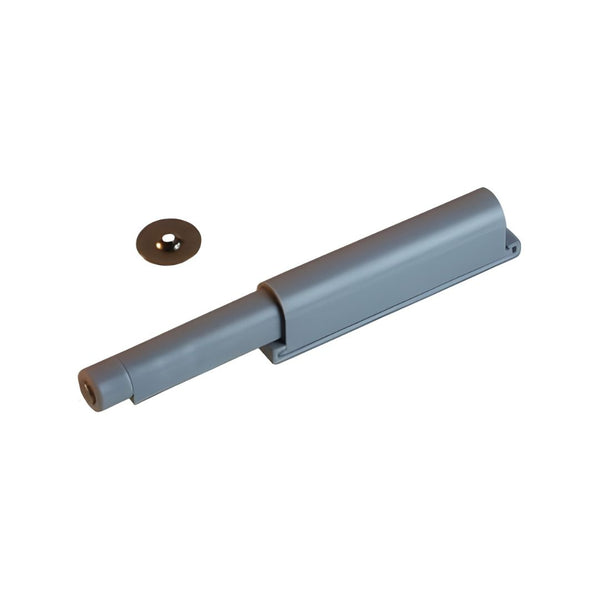 Push To Open Heavy Duty Magnetic Catch & Holder - Light Grey