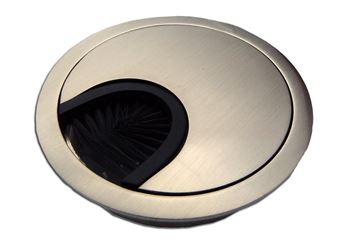 Desk Cable Tidy Gromme Round Brushed Nickel Cable Grommet