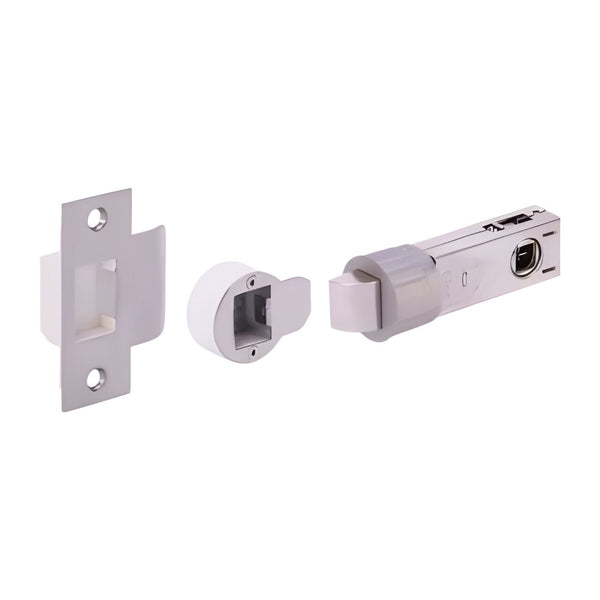 Zena Passage 76mm Handle Latch Set - Satin Nickel - Eurofit Direct