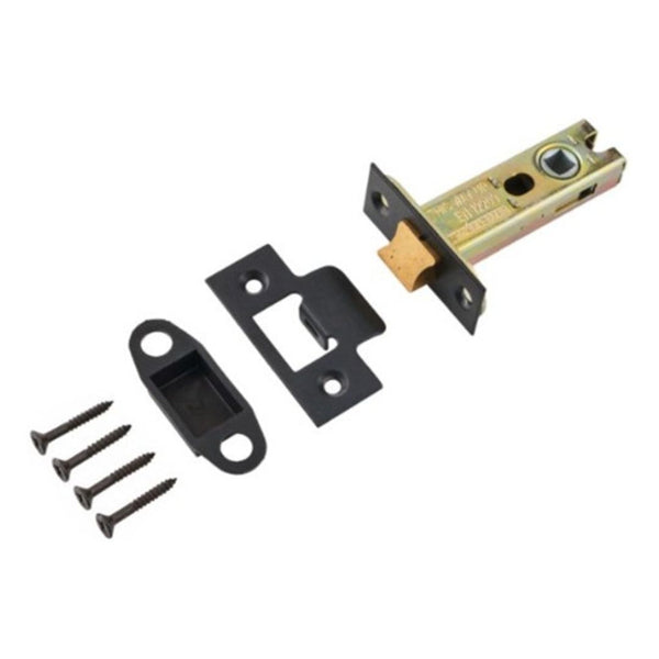 Heavy Duty Tubular 76mm Mortice Latch Matt Black