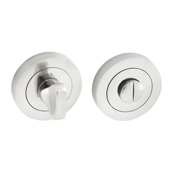 Bathroom Thumb Turn & Release - Satin Chrome
