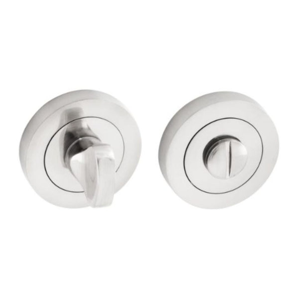 Bathroom Thumb Turn & Release - Satin Chrome