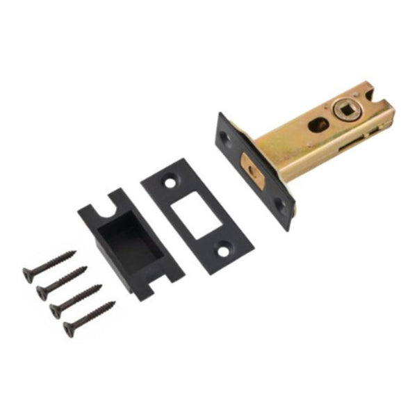 Heavy Duty Tubular 76mm Bathroom Deadbolt Matt Black