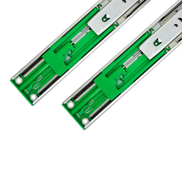 Ball Bearing Soft Close Drawer Slide 46x500mm Ext 100% PAIR - Eurofit Direct