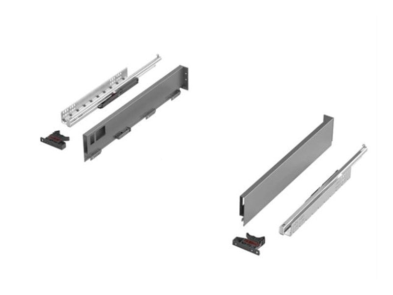 Slim Wall Soft Close Drawer System 500mm - 30kg - Full Extension
