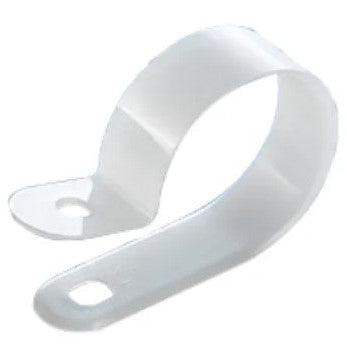Nylon Natural P Clip / Clamp - 16mm Diameter