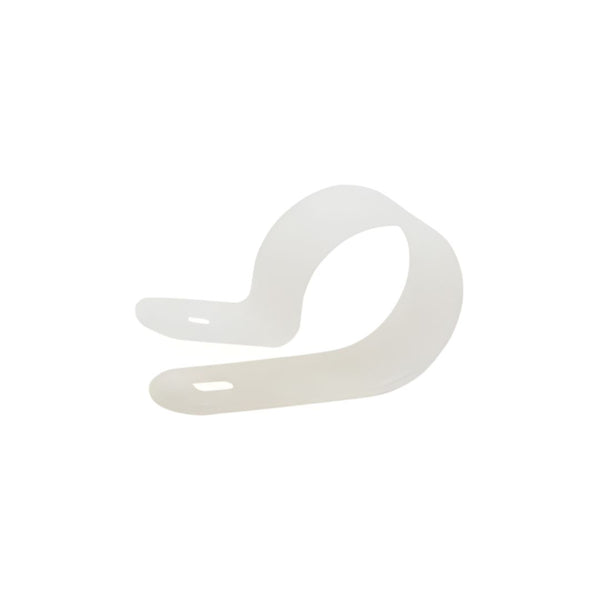 Nylon Natural 19mm P Clip / Clamp - White