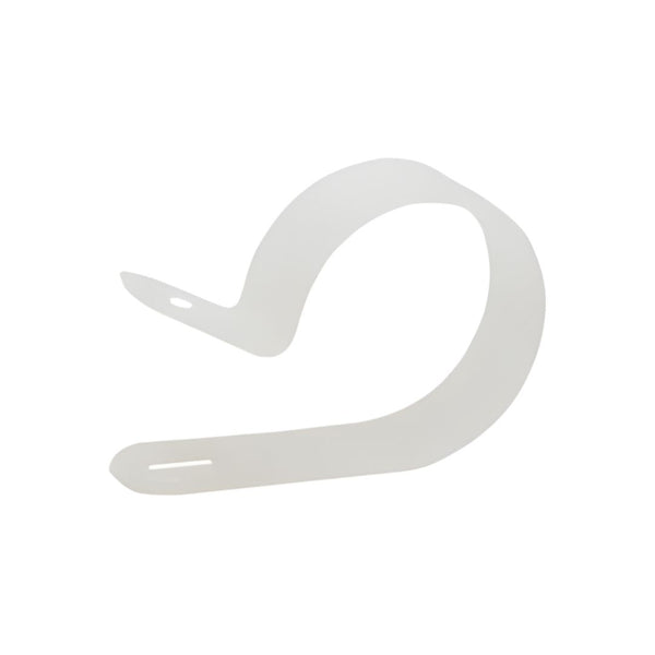Nylon Natural 27.5mm P Clip / Clamp - White