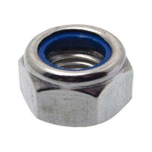 M12 "T" Type Nylon Insert Nuts DIN985 -  Zinc