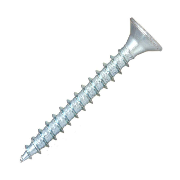 4g x 1" (3 x 25mm) Countersunk Pozi Twinthread Wood Screws - Zinc