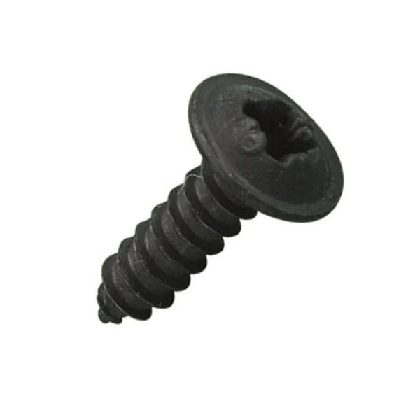 8g x 1/2" (4 x 12mm) Flange Pozi Type AB Self Tapping Screws - Black