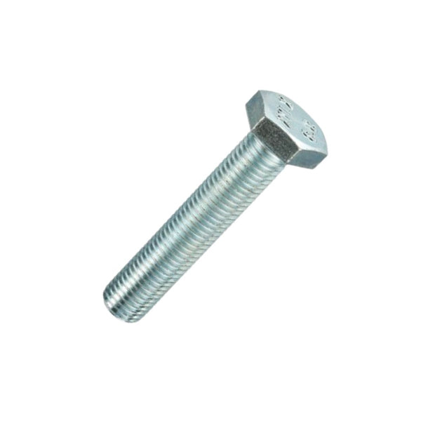 High Tensile Hex Setscrew Grade 8.8 M16 x 180mm - Zinc - Eurofit Direct
