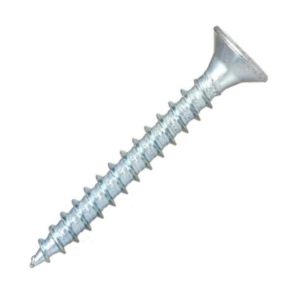 8g x 5/8" (4 x 16mm) Double Countersunk Pozi Chipboard Screws - Zinc
