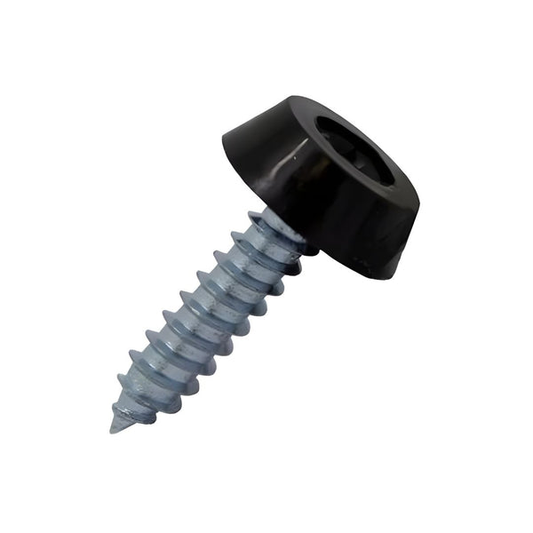 Number Plate Self Tapping Screws 19mm x 4.8mm - Black - Eurofit Direct