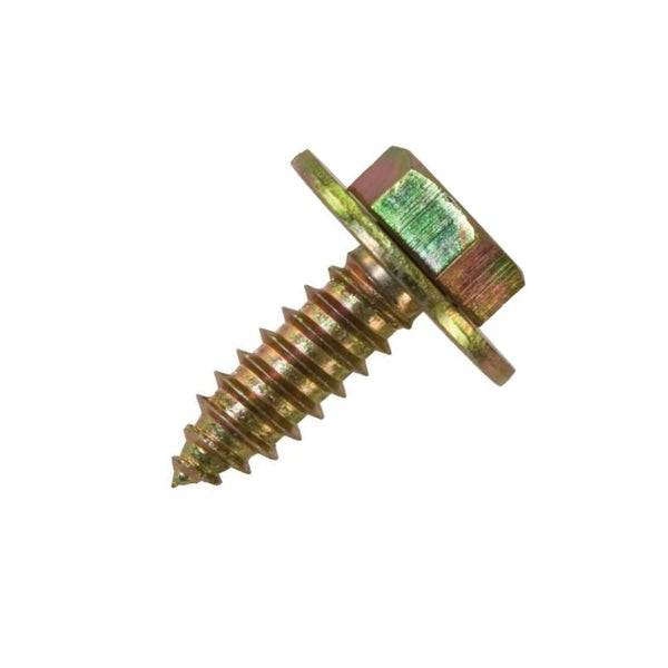 14g x 1" (7 x 25mm) Indented Head Self Tapping Screws - Yellow Zinc