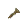 6g x 5/8" (3.5 x 16mm) DBL Csk Pozi Chipboard Screws - Yellow Zinc