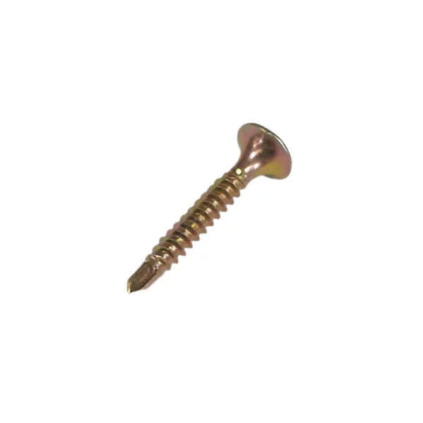 6g x 2" (3.5 x 50mm) Bugle PH Fine Thread Drywall Screws - Yellow Zinc