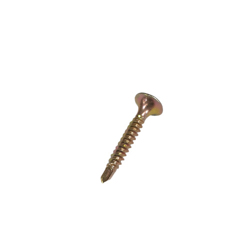 6g x 2" (3.5 x 50mm) Bugle PH Fine Thread Drywall Screws - Yellow Zinc