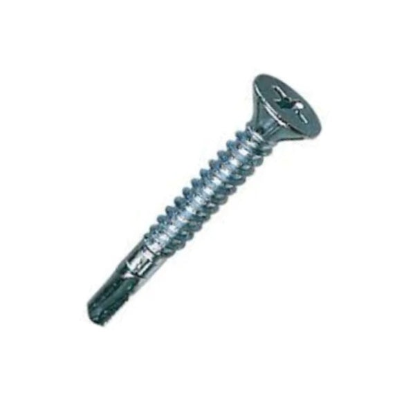 Drill Point Self Tapping Csk Ph2 Screws 8g x 1 1/2" (4.2 x 38mm) - Zinc