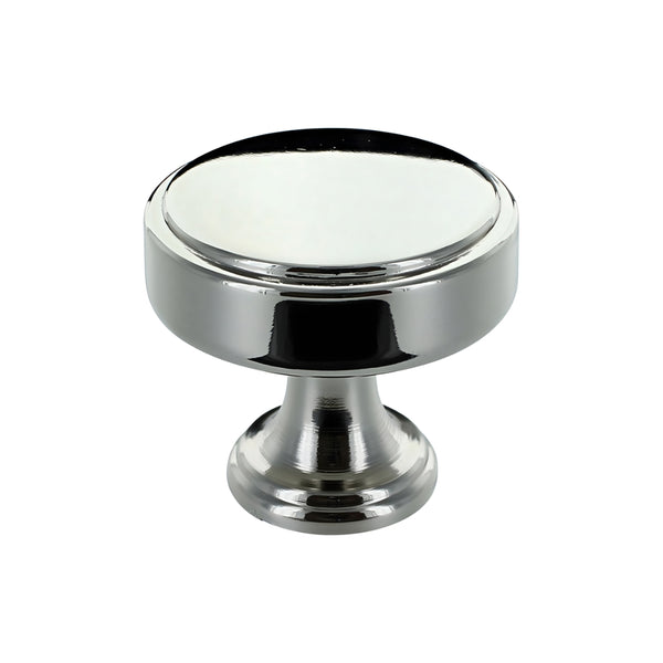 Calgary Cabinet Door Knob 40mm - Polished Nickel