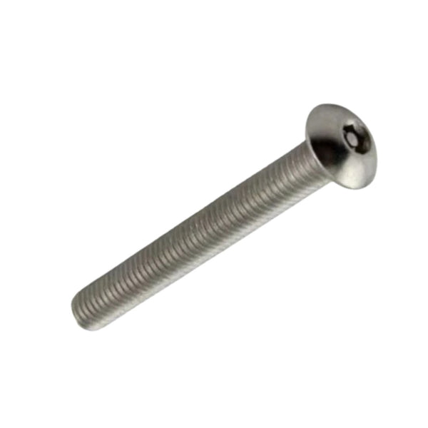 M4 x 12mm Button Head Security HEX Pin Machine Screw - Stainless Steel ...