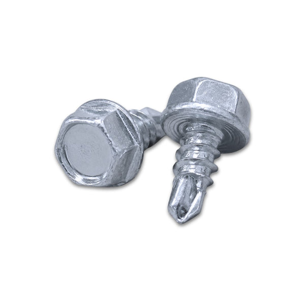 Self Drill Roofing Hex Head Washer Screws 4.2mm x 9.5mm - Zinc