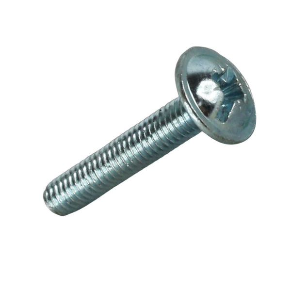 M4 x 22mm Flange Pozi Mild Steel Machine Screw - Bright Zinc | Machine ...