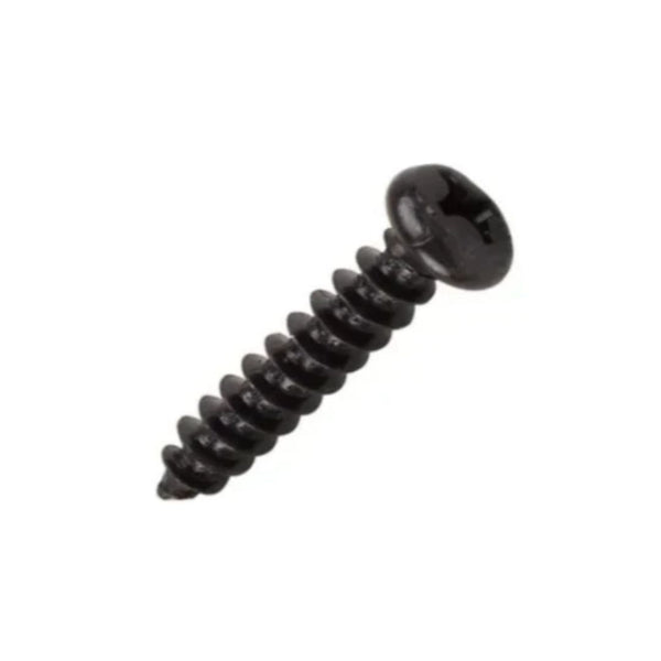 8g x 1" ( 4.4 x 25mm ) Pan Pozi Chipboard Screws - Pitch Black