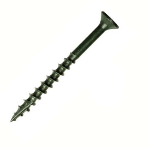 9g x 2" (4.5 x 50mm) Countersunk Pozi Decking Screws - Green Coating