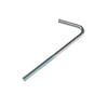 M6 x 100mm Hook Bolt (45mm Thread) - Zinc