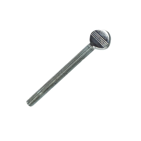M6 x 60mm Shoulderless Thumb Screw - Zinc